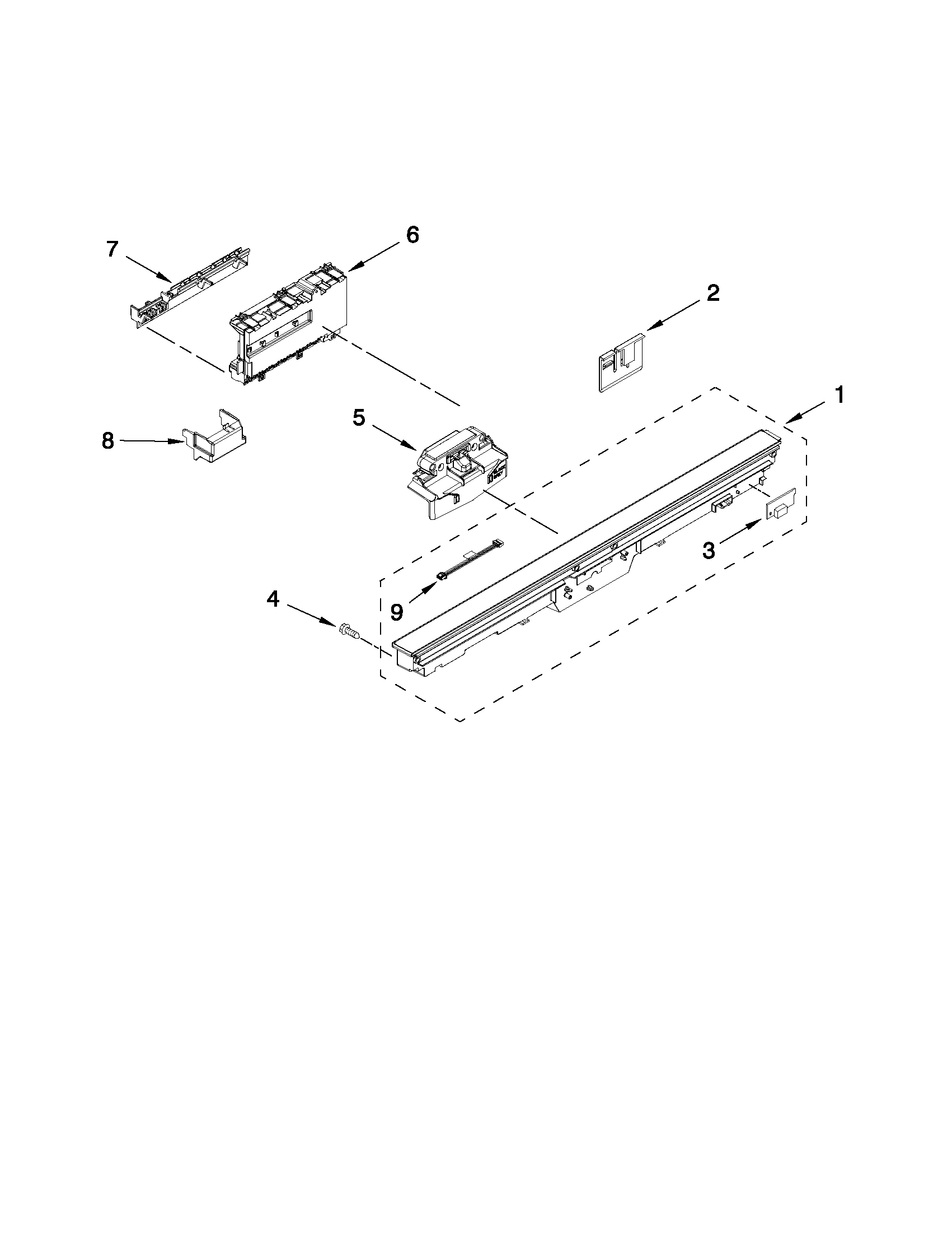 CONTROL PANEL AND LATCH PARTS