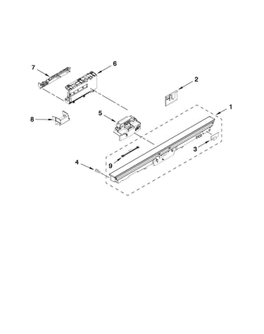 Control panel and latch parts
