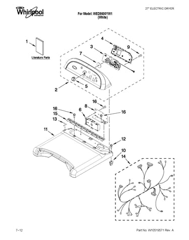 Top and console parts