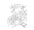 Whirlpool WED8600YW1 cabinet parts diagram