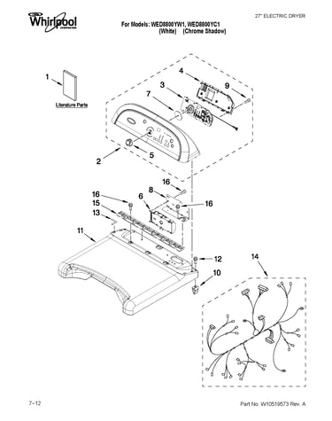 Top and console parts