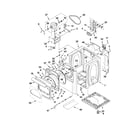 Whirlpool WED8800YC1 cabinet parts diagram