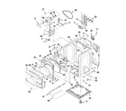 Whirlpool YWED8600YW1 cabinet parts diagram