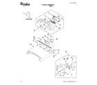 Whirlpool WGD8200YW2 top and console parts diagram