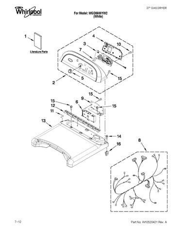 Top and console parts