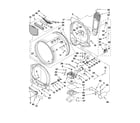 Whirlpool WGD8600YW2 bulkhead parts diagram
