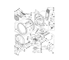 Whirlpool WGD8800YW2 bulkhead parts diagram