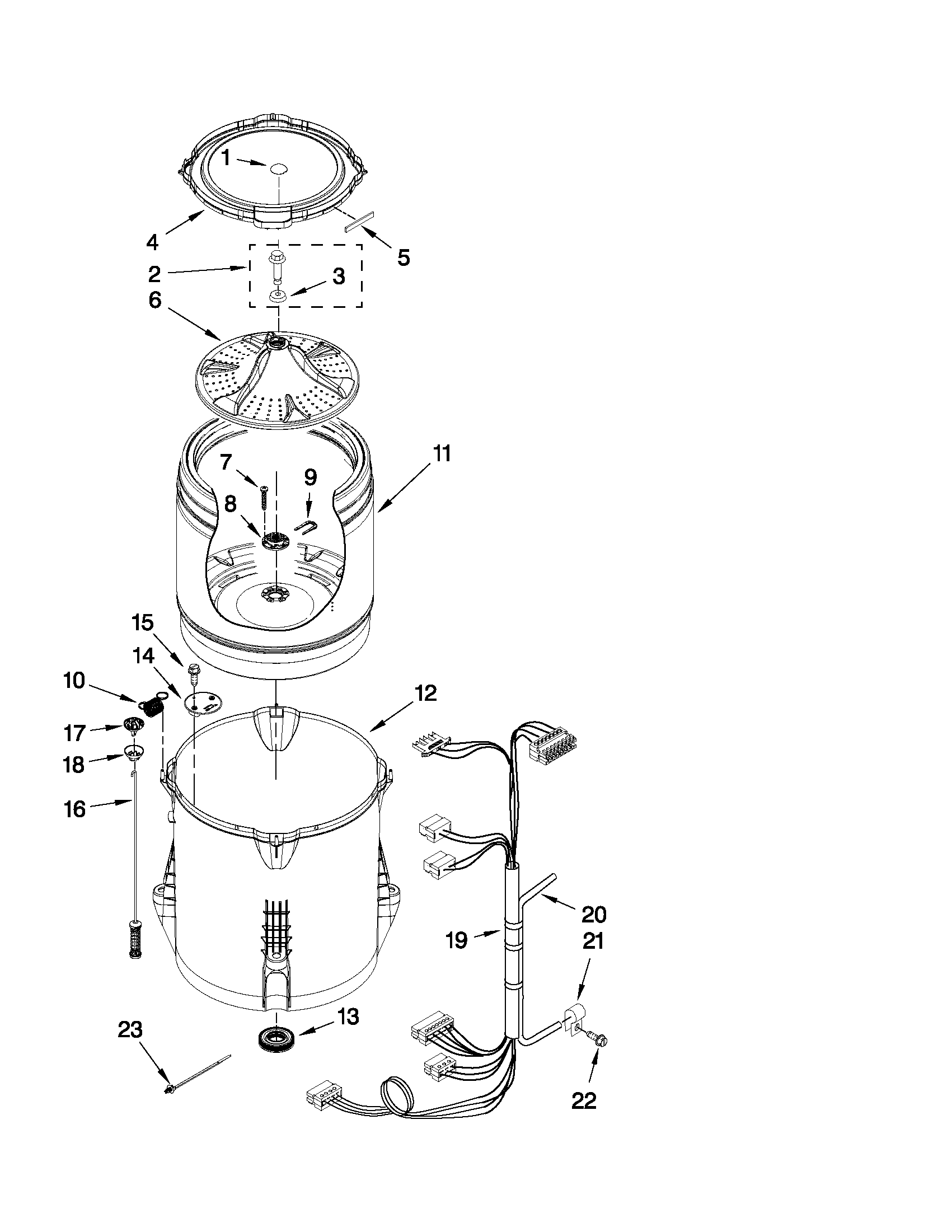Basket and tub parts