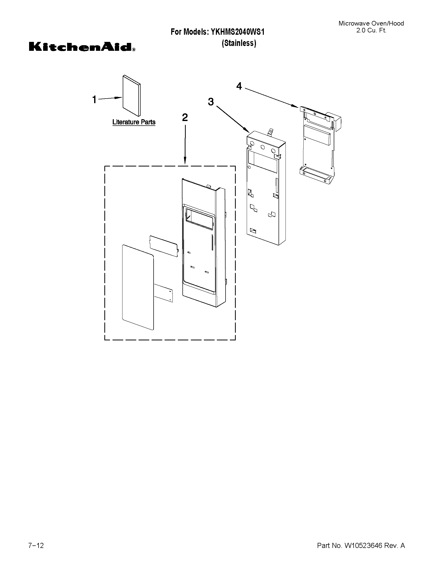 Control panel parts