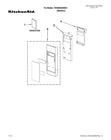 Control panel parts