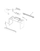 Cabinet and installation parts