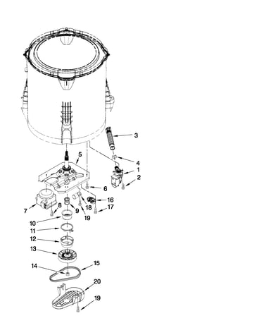 Gearcase, motor and pump parts