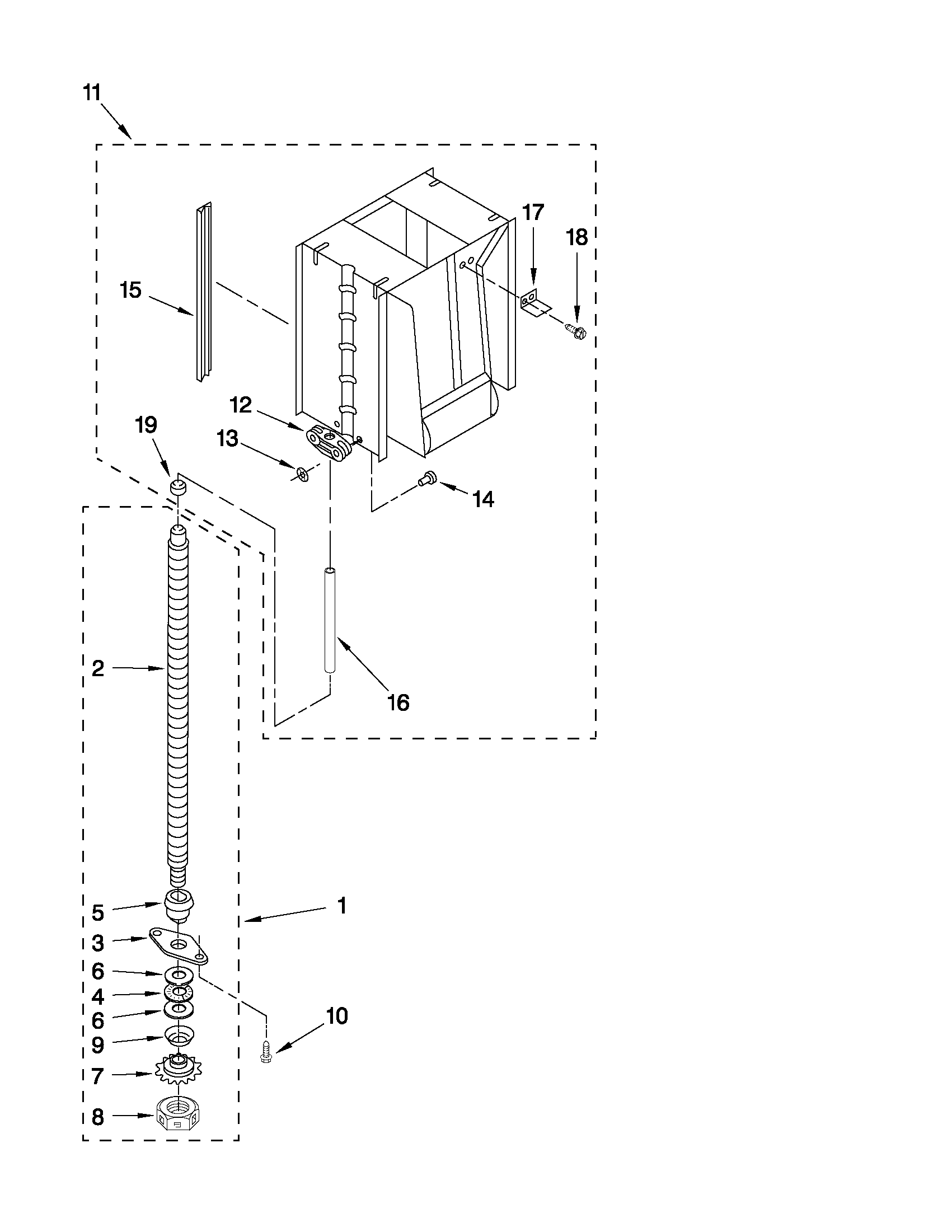 Powerscrew and ram parts