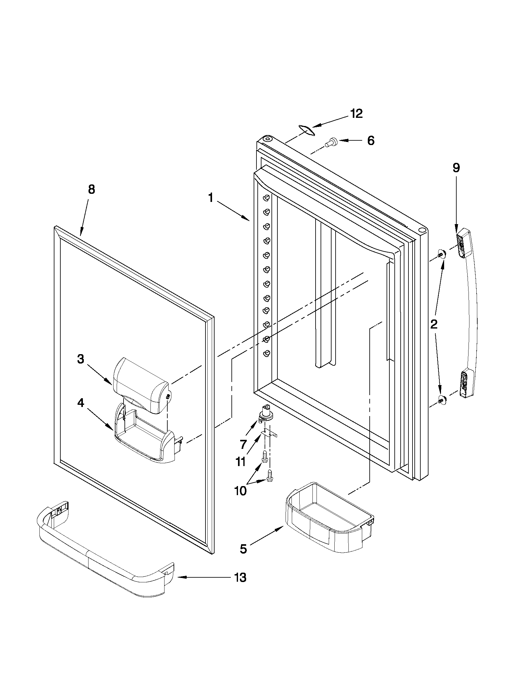 REFRIGERATOR DOOR PARTS