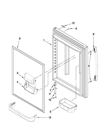 Refrigerator door parts