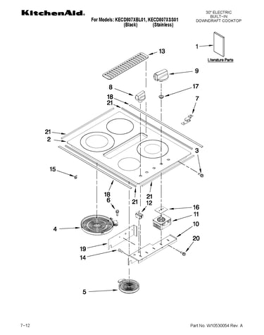 Cooktop parts