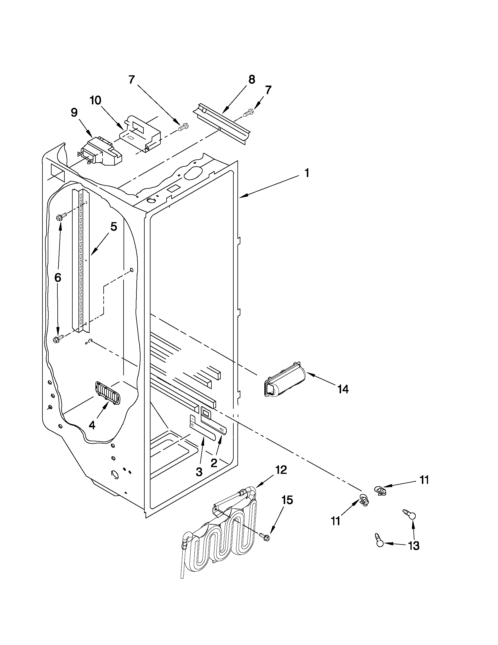 Refrigerator liner parts