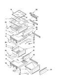 Refrigerator shelf parts