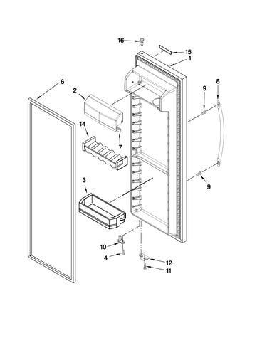 Refrigerator door parts