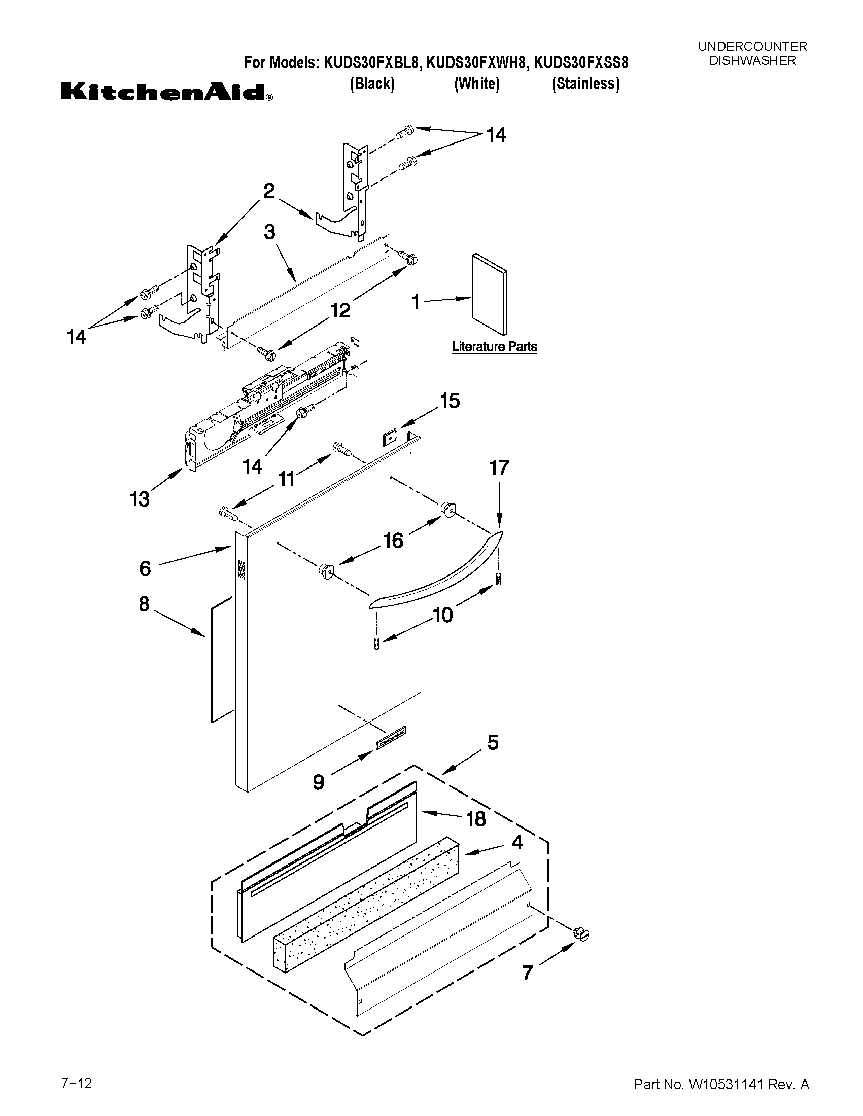Door and panel parts