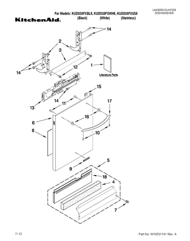 Door and panel parts