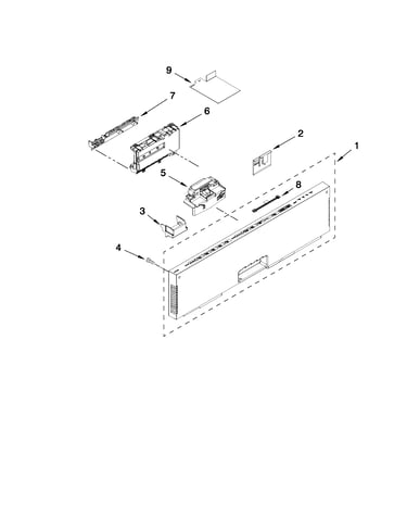 Control panel and latch parts