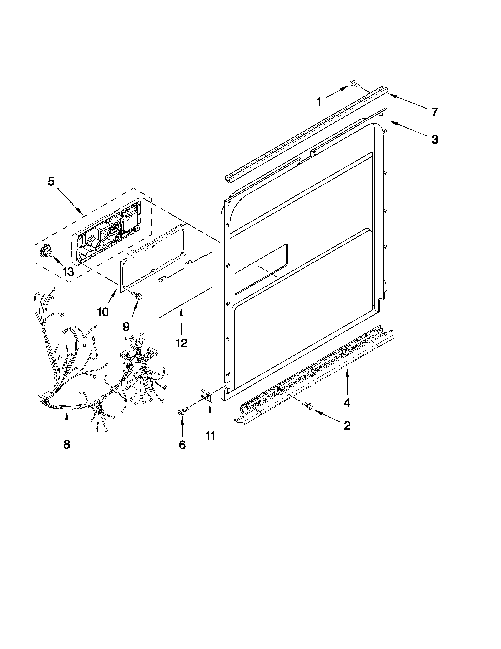 Inner door parts