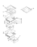 Refrigerator shelf parts