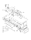 Motor and ice container parts