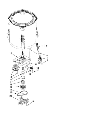 Gearcase, motor and pump parts