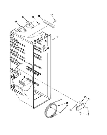 Refrigerator liner parts