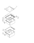 Refrigerator shelf parts
