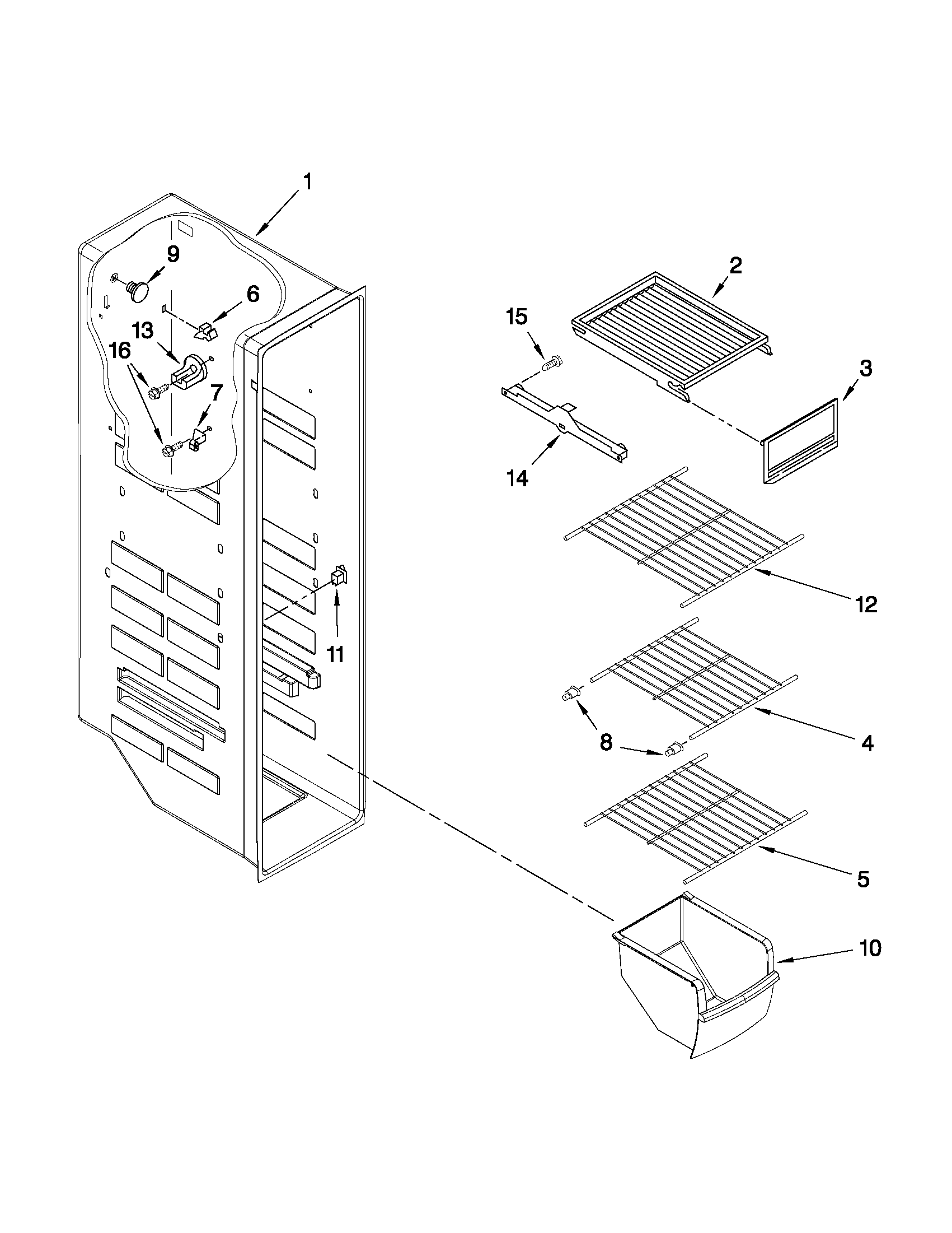 FREEZER LINER PARTS