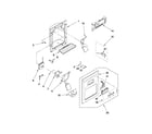 Maytag MSF25D2EAS01 dispenser front parts diagram