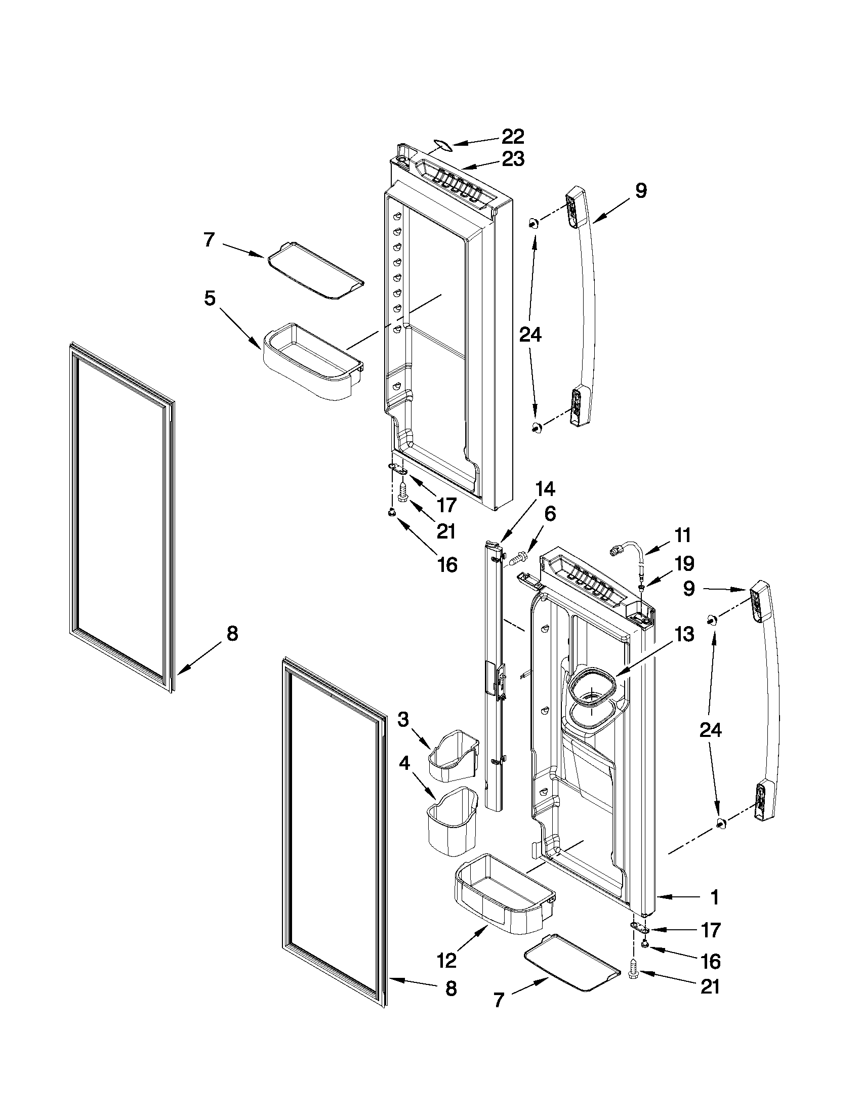 REFRIGERATOR DOOR PARTS