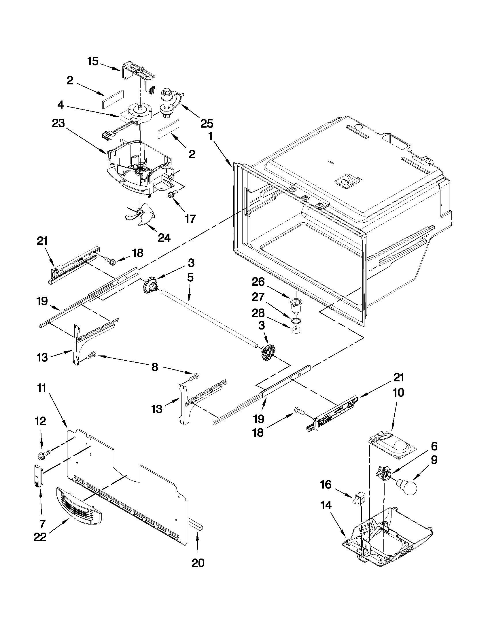 FREEZER LINER PARTS