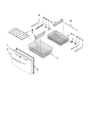 Freezer door parts