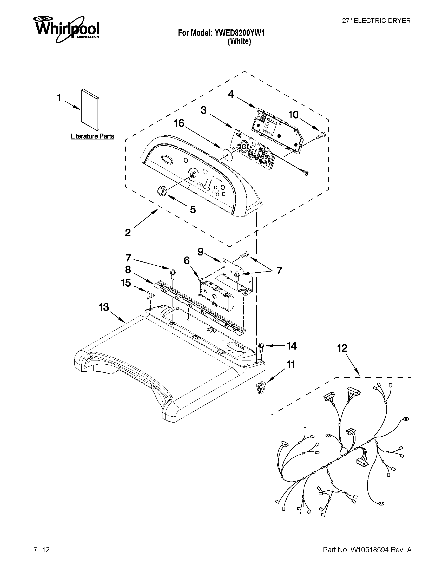 Top and console parts