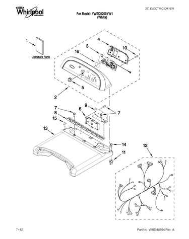 Top and console parts