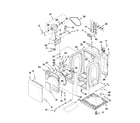 Whirlpool YWED8200YW1 cabinet parts diagram