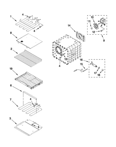 Internal oven parts