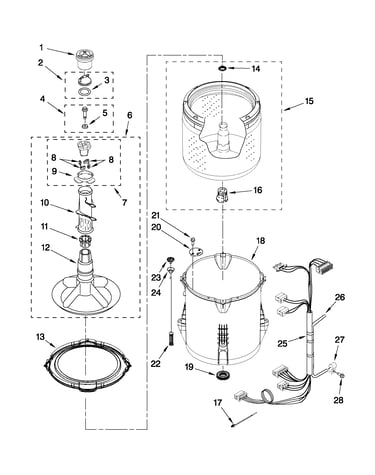 Basket and tub parts