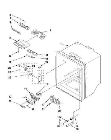 Refrigerator liner parts