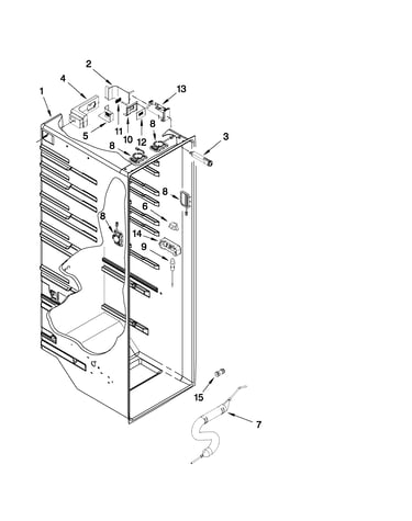Refrigerator liner parts