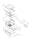 Refrigerator shelf parts