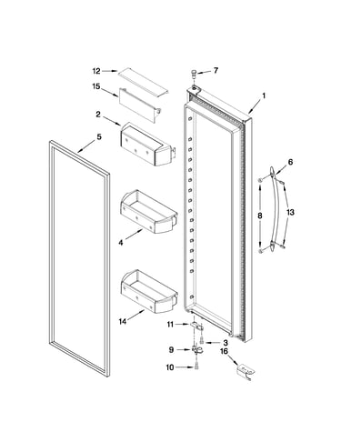 Refrigerator door parts