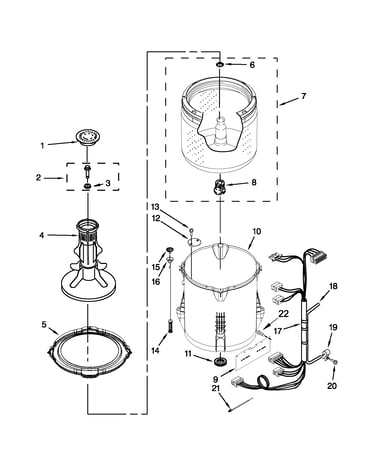 Basket and tub parts