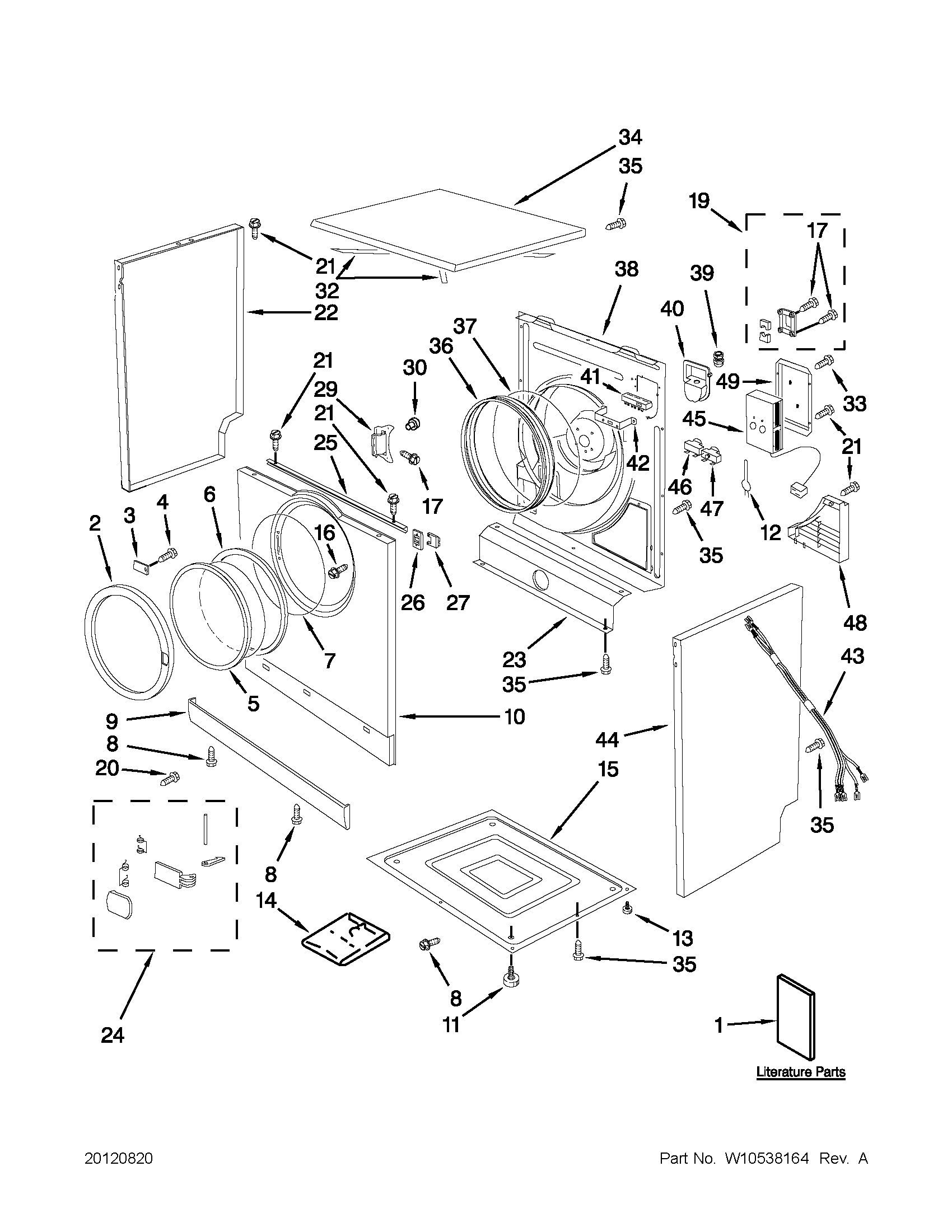Cabinet and door parts