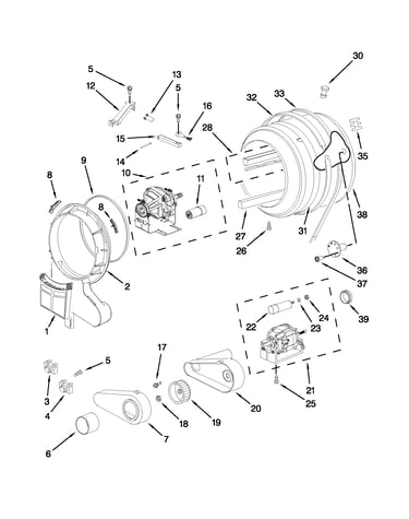 Drum and motor parts