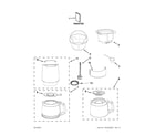 KitchenAid 5AKCM222OB0 carafe and filter parts diagram